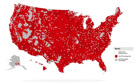 Verizon and AT&T map coverage comparison